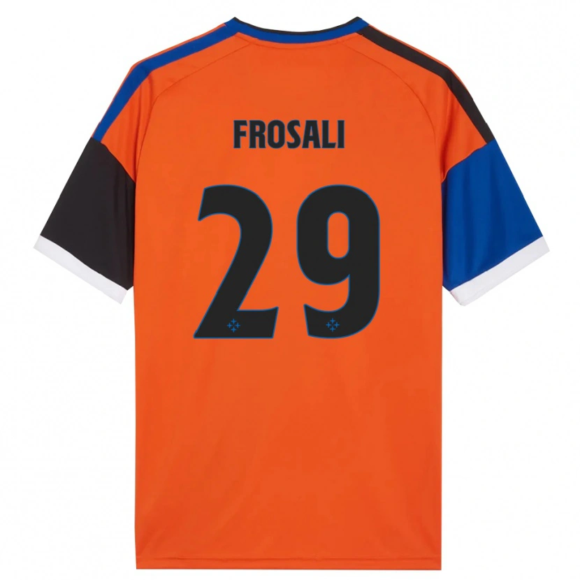 Danxen Homem Camisola Jacopo Frosali #29 Laranja Azul Preto Branco Alternativa 2026/27 Camisa Brasil