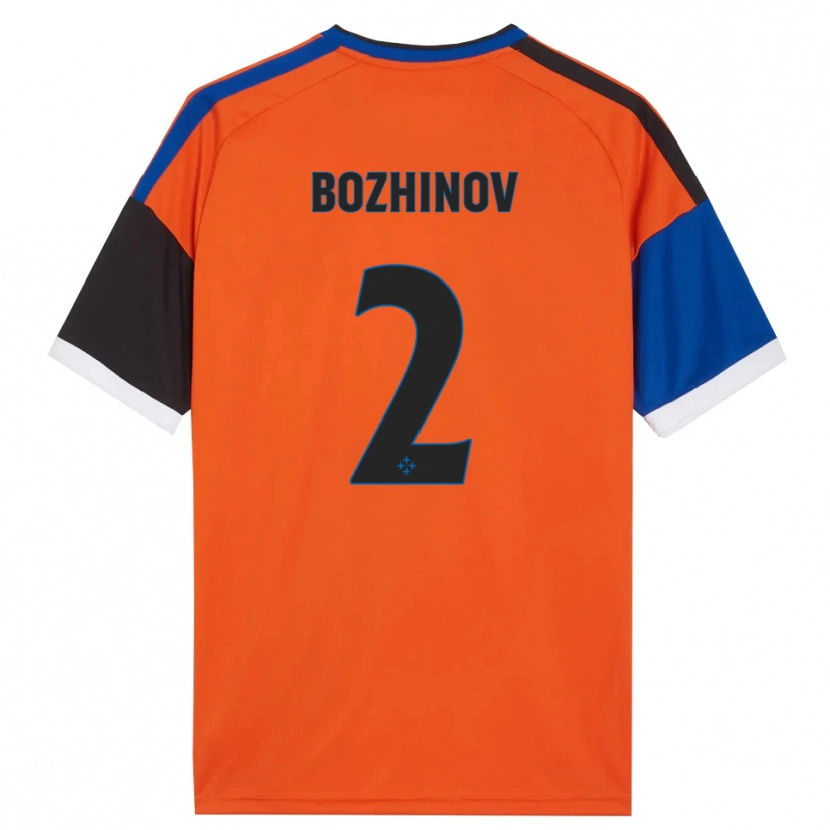 Danxen Homem Camisola Rosen Bozhinov #2 Laranja Azul Preto Branco Alternativa 2026/27 Camisa Brasil
