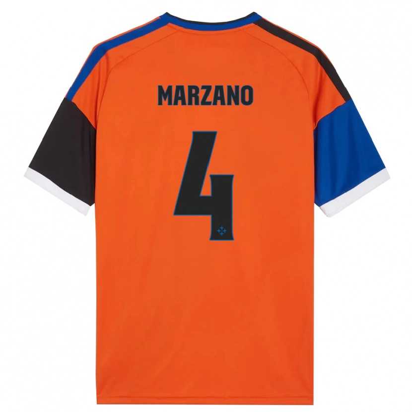 Danxen Homem Camisola Michelangelo Marzano #4 Laranja Azul Preto Branco Alternativa 2026/27 Camisa Brasil