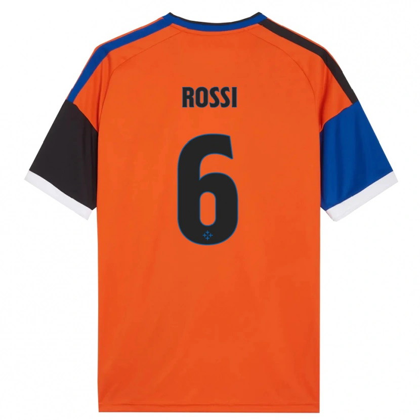 Danxen Homem Camisola Francesco Rossi #6 Laranja Azul Preto Branco Alternativa 2026/27 Camisa Brasil