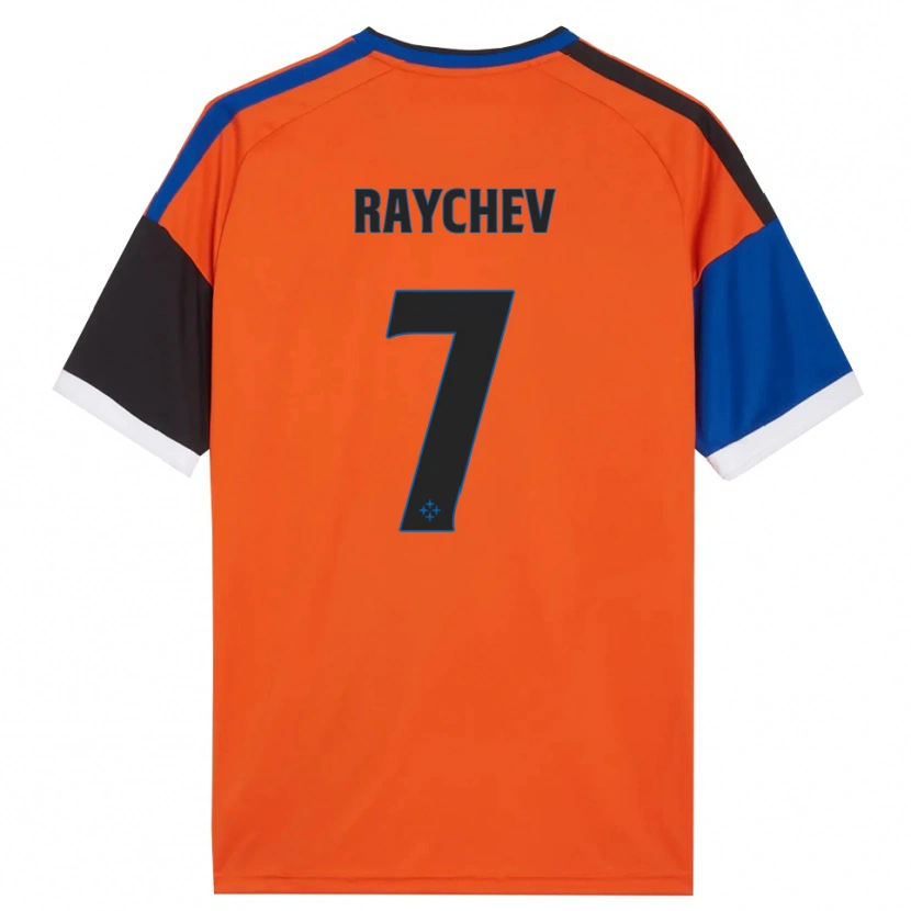 Danxen Homem Camisola Adrian Raychev #7 Laranja Azul Preto Branco Alternativa 2026/27 Camisa Brasil