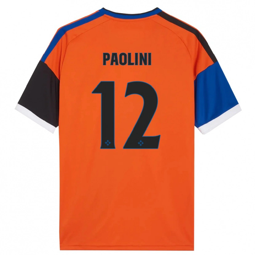 Danxen Homem Camisola Andrea Paolini #12 Laranja Azul Preto Branco Alternativa 2026/27 Camisa Brasil