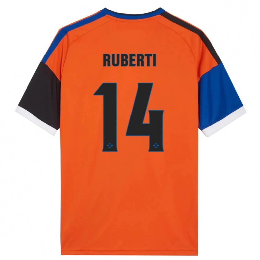 Danxen Homem Camisola Brando Ruberti #14 Laranja Azul Preto Branco Alternativa 2026/27 Camisa Brasil
