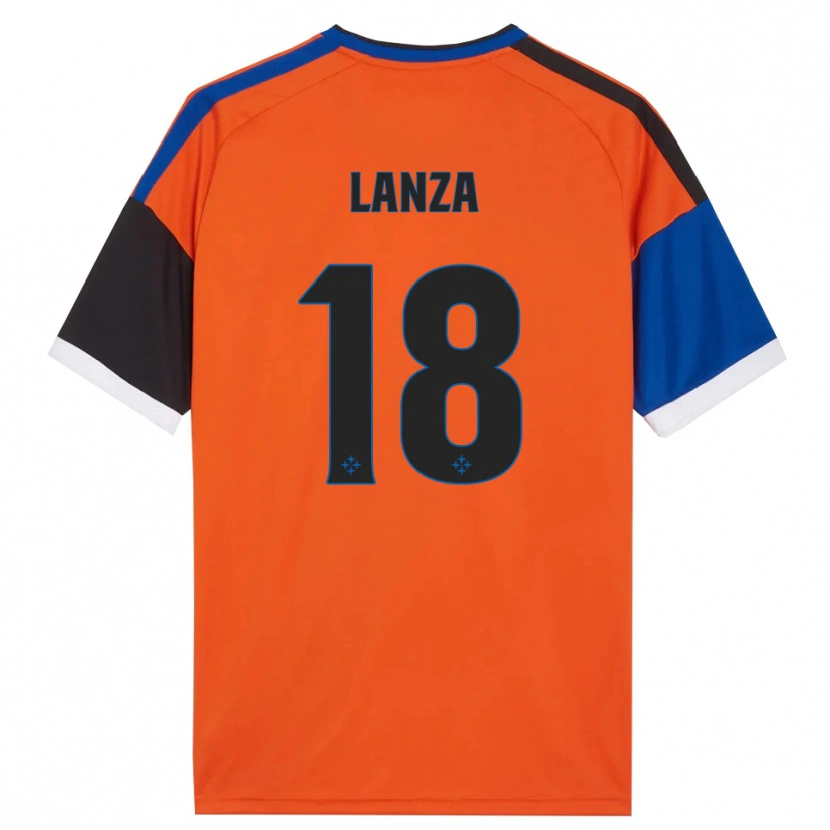 Danxen Homem Camisola Manuel Lanza #18 Laranja Azul Preto Branco Alternativa 2026/27 Camisa Brasil