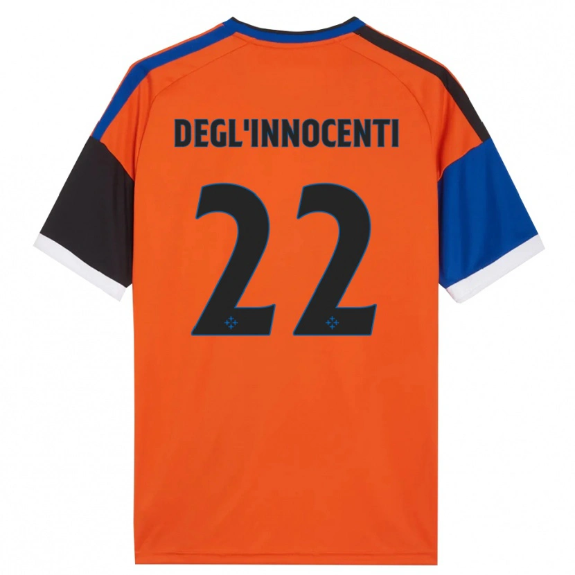 Danxen Homem Camisola Luca Degl'innocenti #22 Laranja Azul Preto Branco Alternativa 2026/27 Camisa Brasil