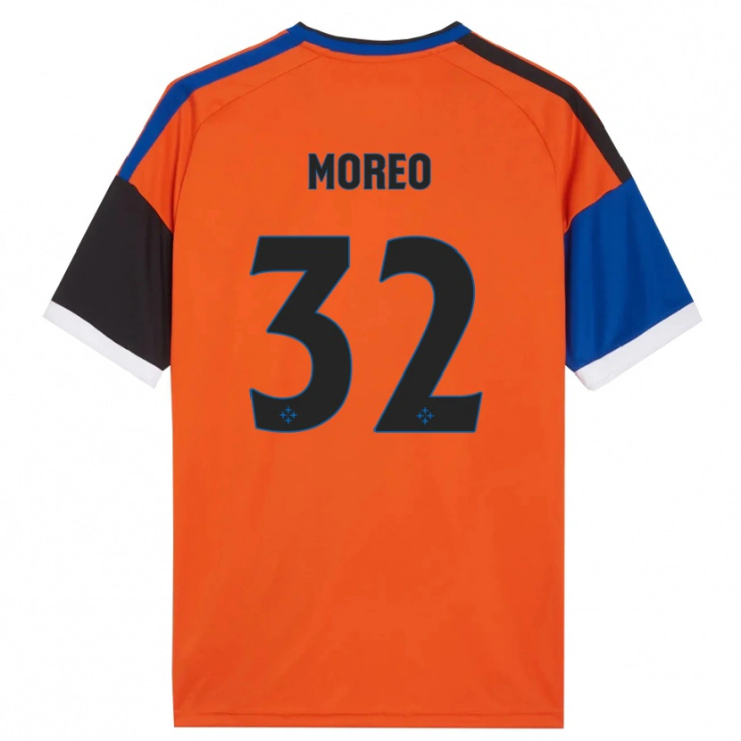 Danxen Homem Camisola Stefano Moreo #32 Laranja Azul Preto Branco Alternativa 2026/27 Camisa Brasil