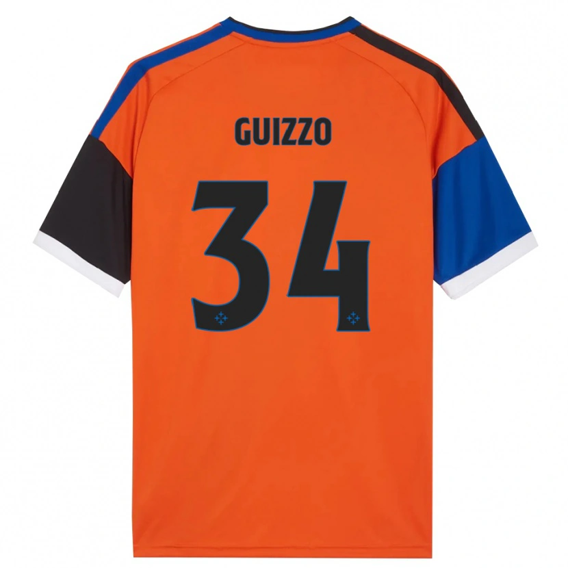 Danxen Homem Camisola Tommaso Guizzo #34 Laranja Azul Preto Branco Alternativa 2026/27 Camisa Brasil