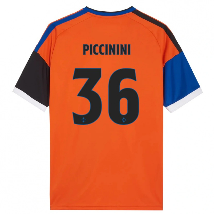 Danxen Homem Camisola Gabriele Piccinini #36 Laranja Azul Preto Branco Alternativa 2026/27 Camisa Brasil
