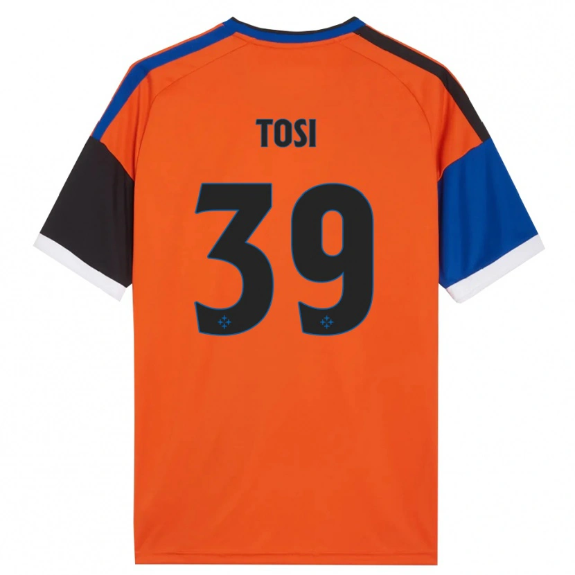 Danxen Homem Camisola Lorenzo Tosi #39 Laranja Azul Preto Branco Alternativa 2026/27 Camisa Brasil