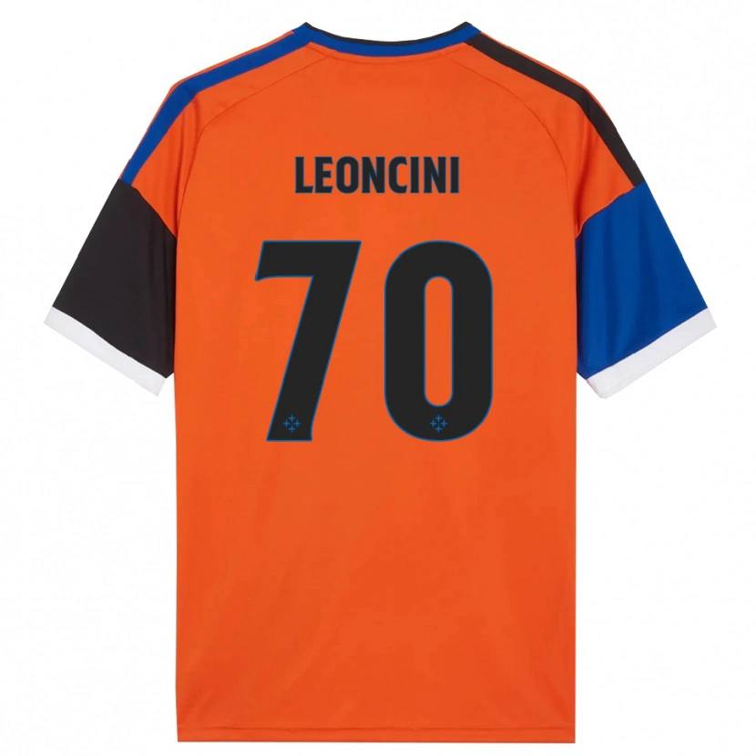 Danxen Homem Camisola Mattia Leoncini #70 Laranja Azul Preto Branco Alternativa 2026/27 Camisa Brasil
