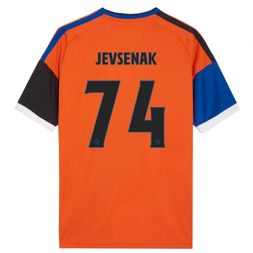 Danxen Homem Camisola Zan Jevsenak #74 Laranja Azul Preto Branco Alternativa 2026/27 Camisa Brasil