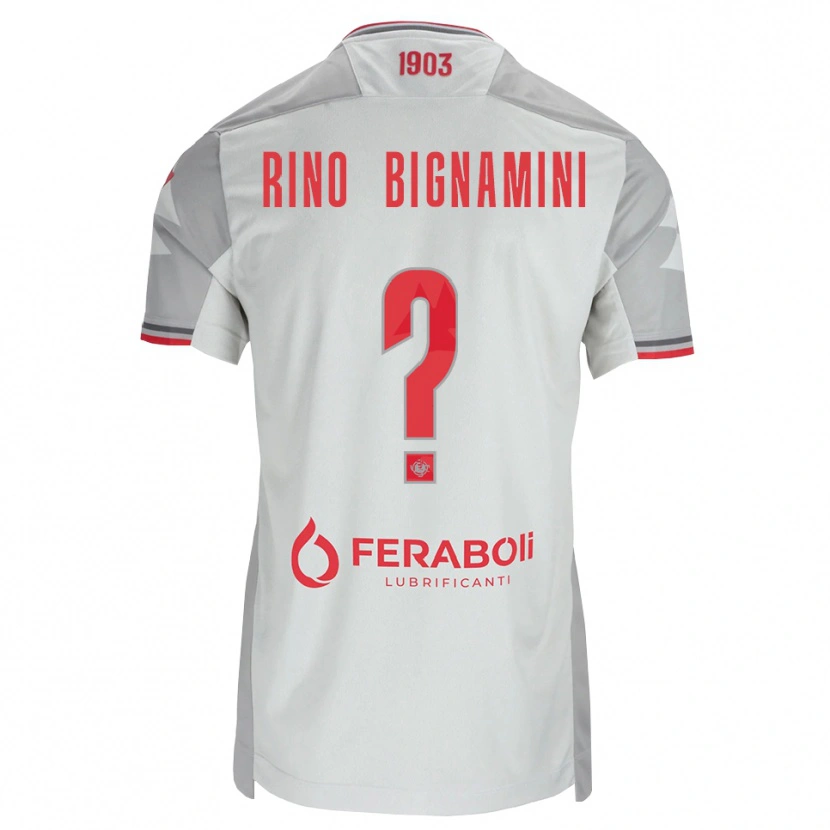 Danxen Homem Camisola Filippo Rino Bignamini #0 Cinza Branco Vermelho Alternativa 2026/27 Camisa Brasil