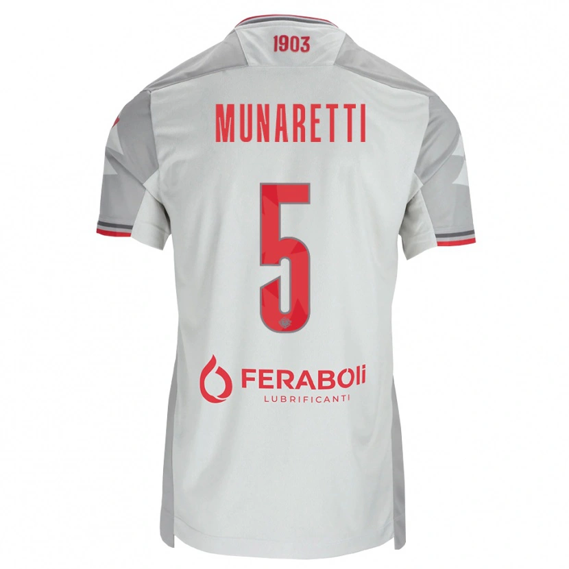 Danxen Homem Camisola Luca Munaretti #5 Cinza Branco Vermelho Alternativa 2026/27 Camisa Brasil