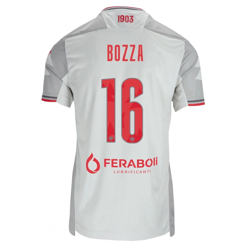 Danxen Homem Camisola Mattia Bozza #16 Cinza Branco Vermelho Alternativa 2026/27 Camisa Brasil