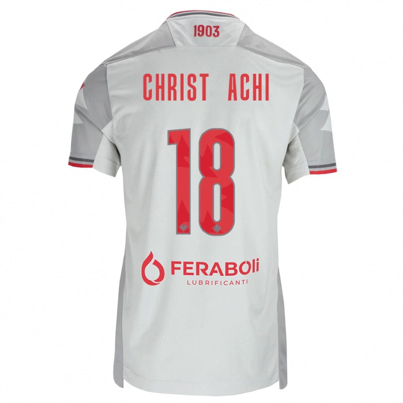 Danxen Homem Camisola Ange Christ Achi #18 Cinza Branco Vermelho Alternativa 2026/27 Camisa Brasil