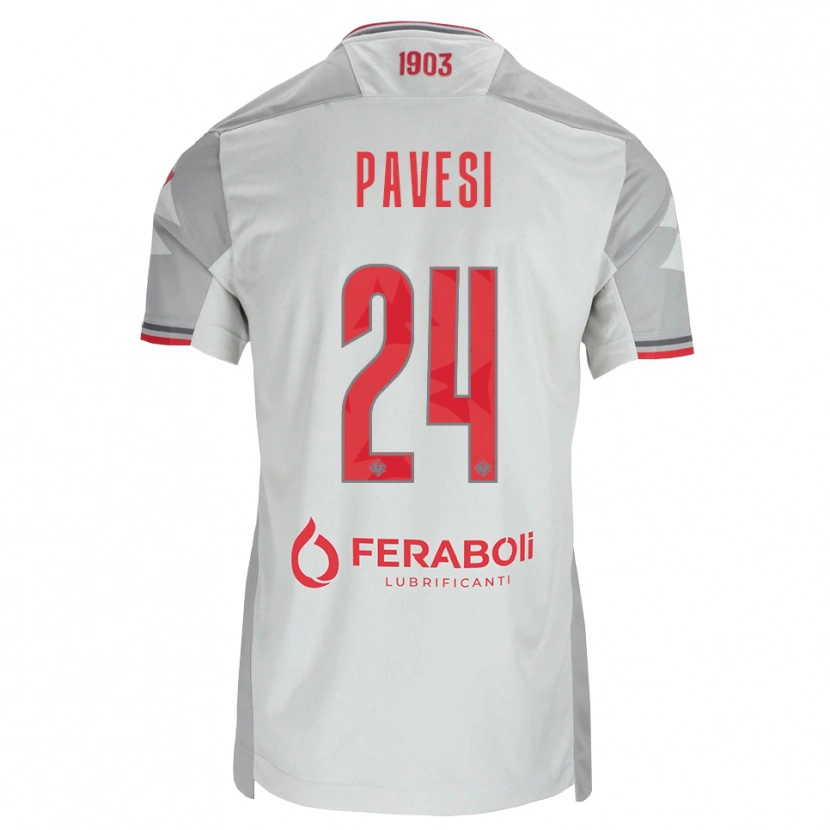 Danxen Homem Camisola Davide Pavesi #24 Cinza Branco Vermelho Alternativa 2026/27 Camisa Brasil