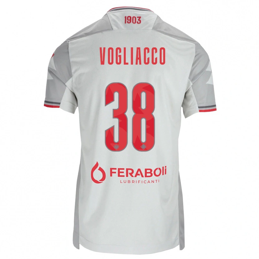 Danxen Homem Camisola Alessandro Vogliacco #38 Cinza Branco Vermelho Alternativa 2026/27 Camisa Brasil