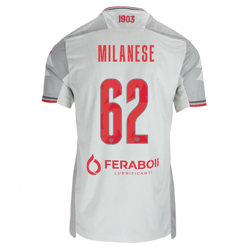 Danxen Homem Camisola Tommaso Milanese #62 Cinza Branco Vermelho Alternativa 2026/27 Camisa Brasil