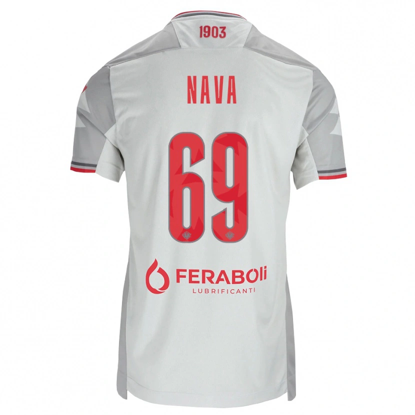 Danxen Homem Camisola Lapo Nava #69 Cinza Branco Vermelho Alternativa 2026/27 Camisa Brasil