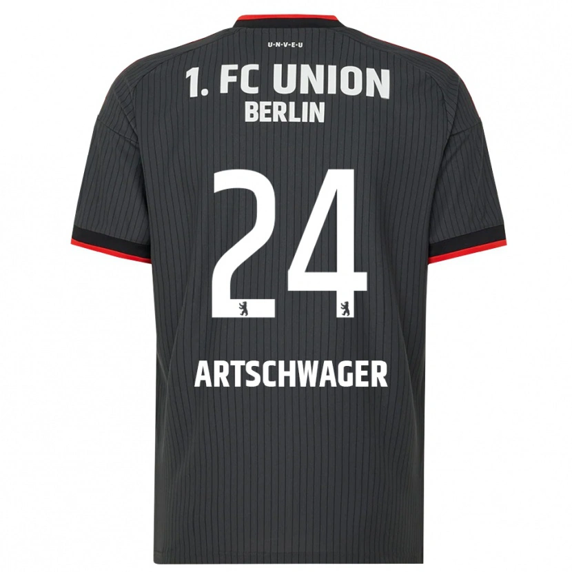 Danxen Homem Camisola Finn Artschwager #24 Preto Branco Vermelho Alternativa 2026/27 Camisa Brasil