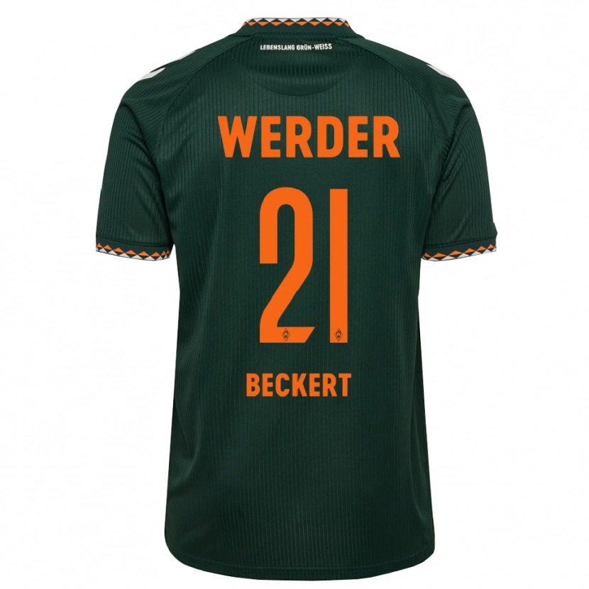 Danxen Homem Camisola Jonathan Beckert #21 Verde Escuro Laranja Branco Alternativa 2026/27 Camisa Brasil