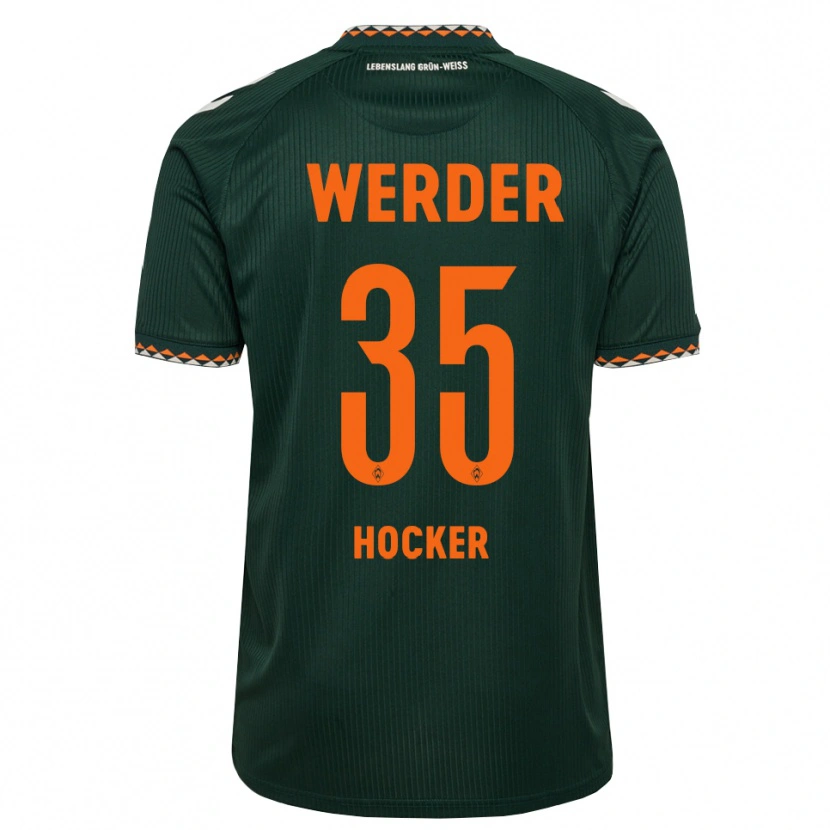 Danxen Homem Camisola Luca Höcker #35 Verde Escuro Laranja Branco Alternativa 2026/27 Camisa Brasil