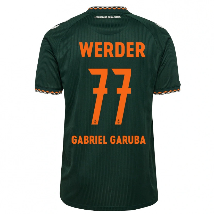 Danxen Homem Camisola Najib Gabriel Garuba #77 Verde Escuro Laranja Branco Alternativa 2026/27 Camisa Brasil