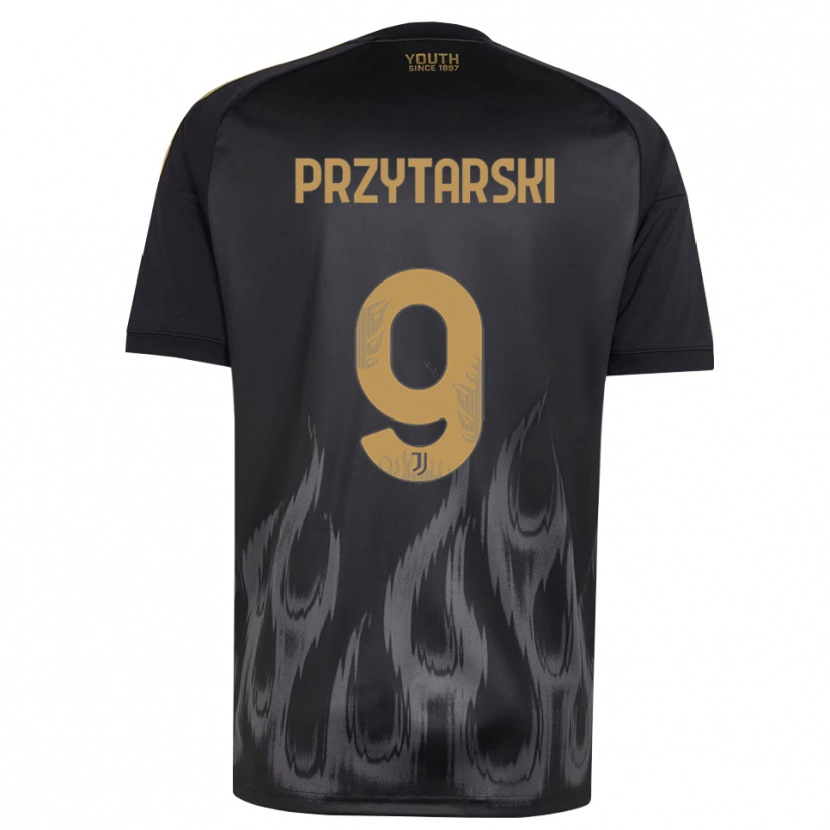 Danxen Homem Camisola Aleksander Przytarski #9 Preto Marrom Terceiro 2026/27 Camisa Brasil