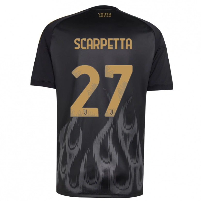 Danxen Homem Camisola Jacopo Scarpetta #27 Preto Marrom Terceiro 2026/27 Camisa Brasil