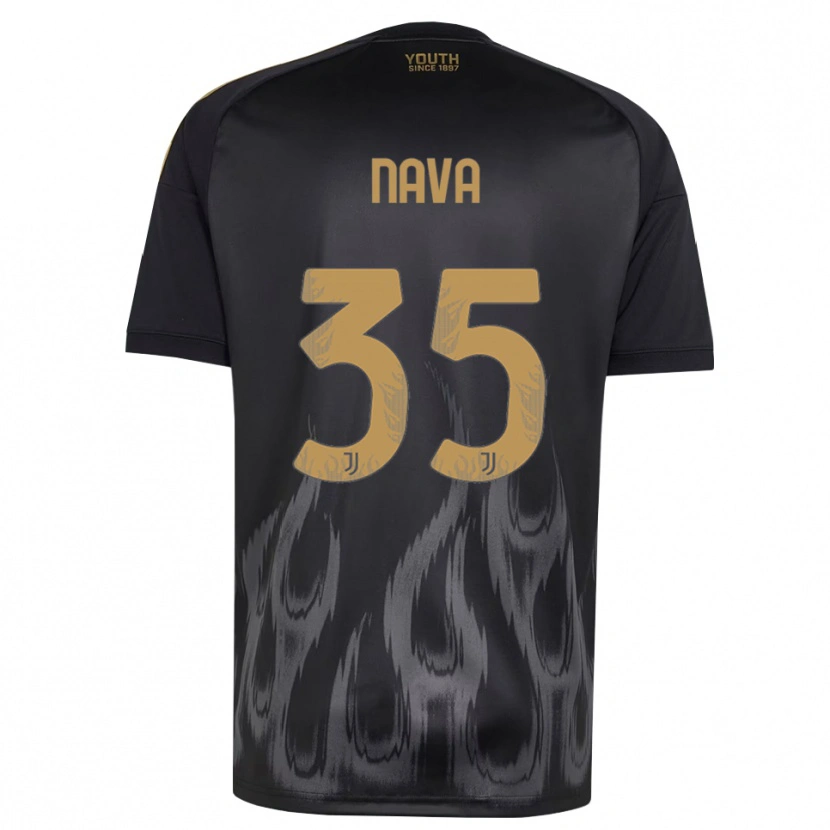 Danxen Homem Camisola Sebastiano Nava #35 Preto Marrom Terceiro 2026/27 Camisa Brasil