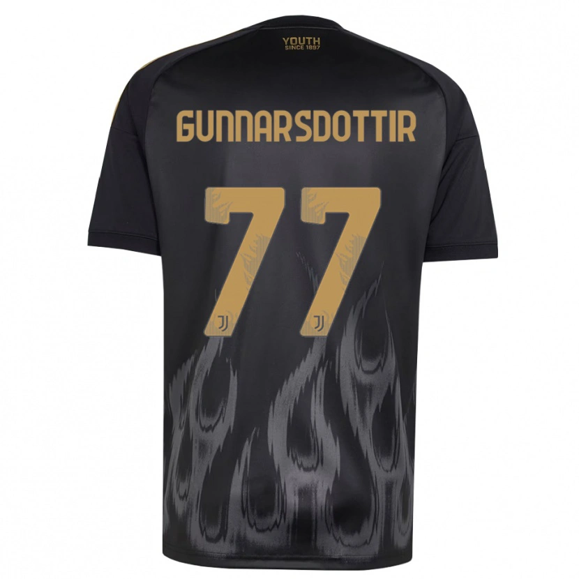 Danxen Homem Camisola Sara Bjork Gunnarsdottir #77 Preto Marrom Terceiro 2026/27 Camisa Brasil