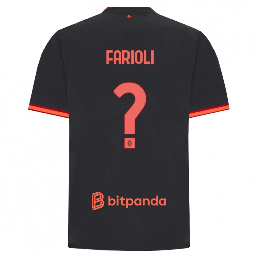 Danxen Homem Camisola Simone Farioli #0 Preto Vermelho Terceiro 2026/27 Camisa Brasil