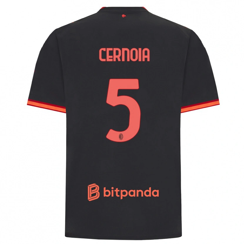 Danxen Homem Camisola Valentina Cernoia #5 Preto Vermelho Terceiro 2026/27 Camisa Brasil