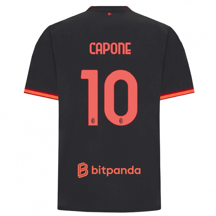 Danxen Homem Camisola Andrea Capone #10 Preto Vermelho Terceiro 2026/27 Camisa Brasil
