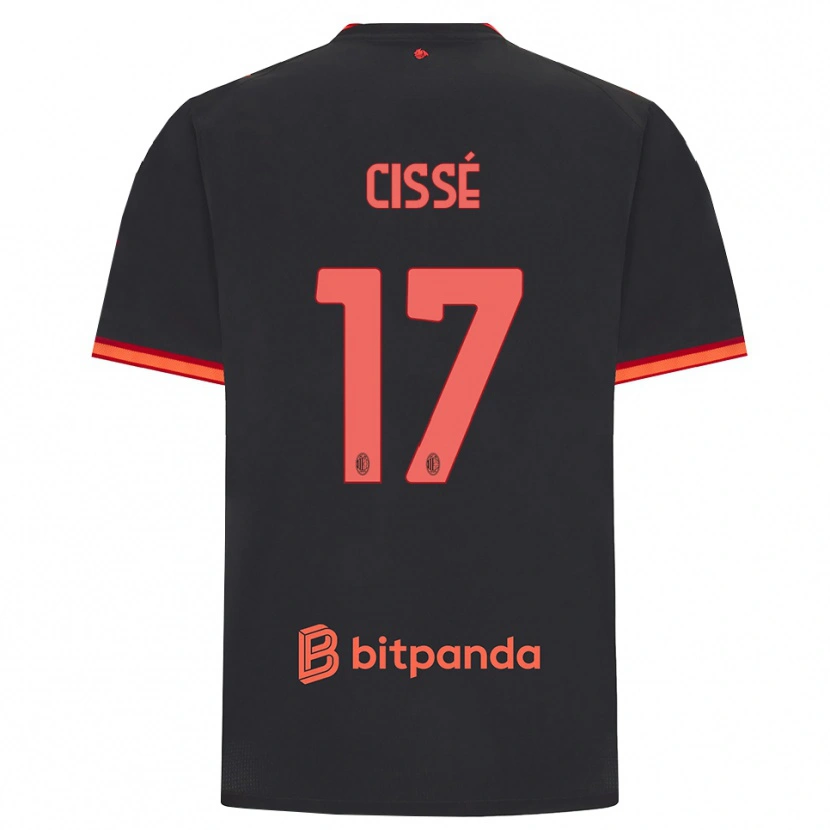 Danxen Homem Camisola Maiga-Hamadoun Cissé #17 Preto Vermelho Terceiro 2026/27 Camisa Brasil