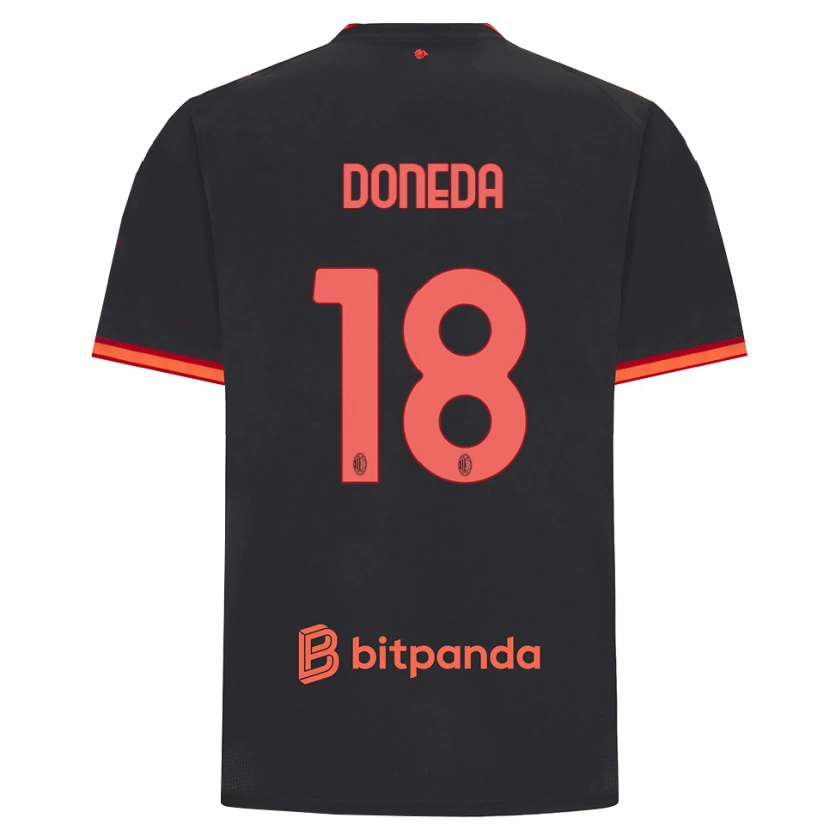 Danxen Homem Camisola Paolo Doneda #18 Preto Vermelho Terceiro 2026/27 Camisa Brasil