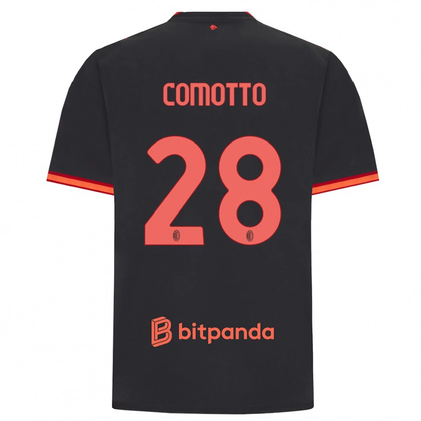 Danxen Homem Camisola Christian Comotto #28 Preto Vermelho Terceiro 2026/27 Camisa Brasil