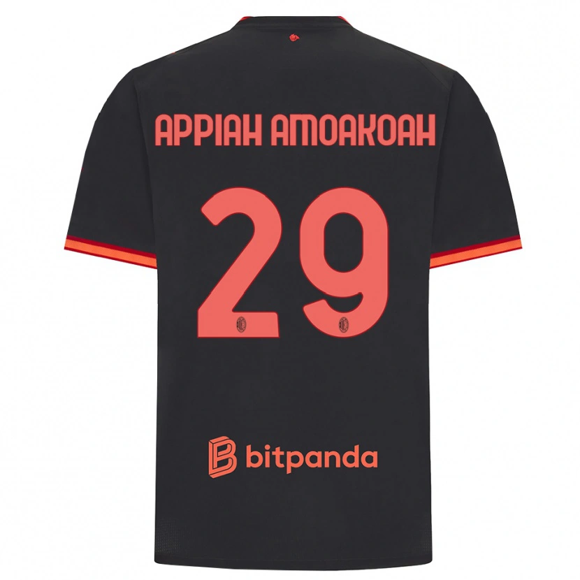 Danxen Homem Camisola Karen Appiah Amoakoah #29 Preto Vermelho Terceiro 2026/27 Camisa Brasil