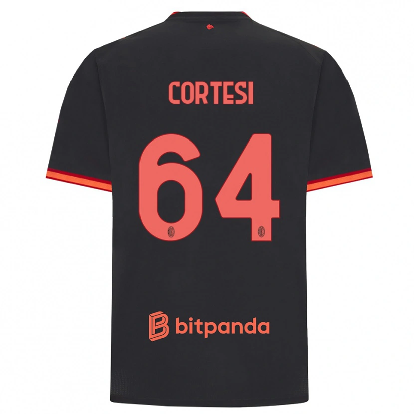 Danxen Homem Camisola Selena Cortesi #64 Preto Vermelho Terceiro 2026/27 Camisa Brasil
