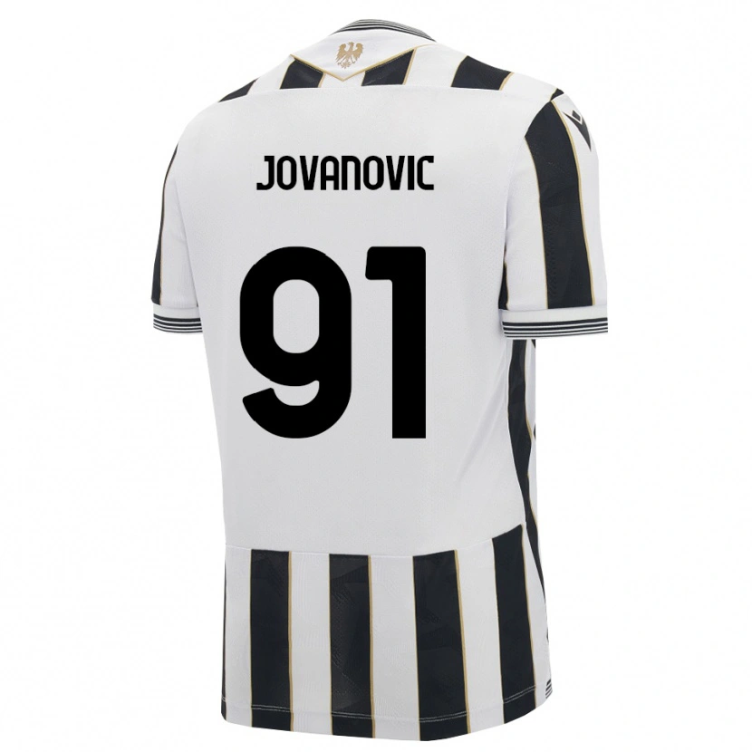 Danxen Homem Camisola Lazar Jovanovic #91 Preto Branco Rosa Principal 2026/27 Camisa Brasil