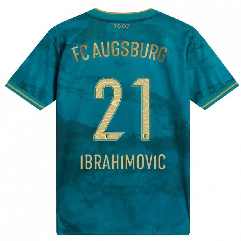 Danxen Homem Camisola Arijon Ibrahimovic #21 Verde Marrom Alternativa 2026/27 Camisa Brasil