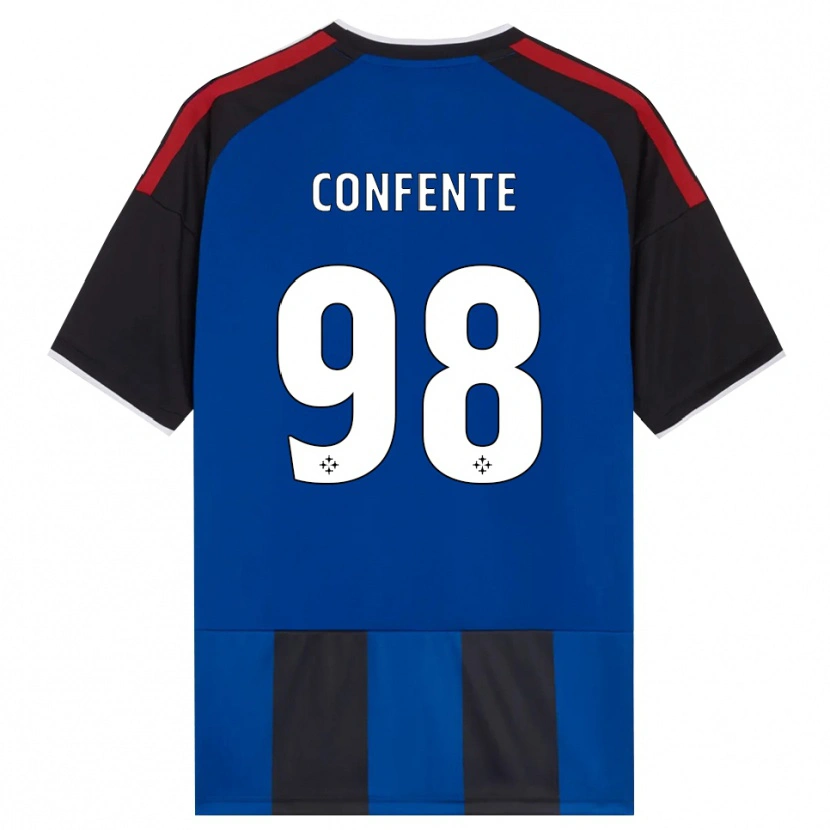 Danxen Homem Camisola Alessandro Confente #98 Azul Preto Branco Vermelho Principal 2026/27 Camisa Brasil