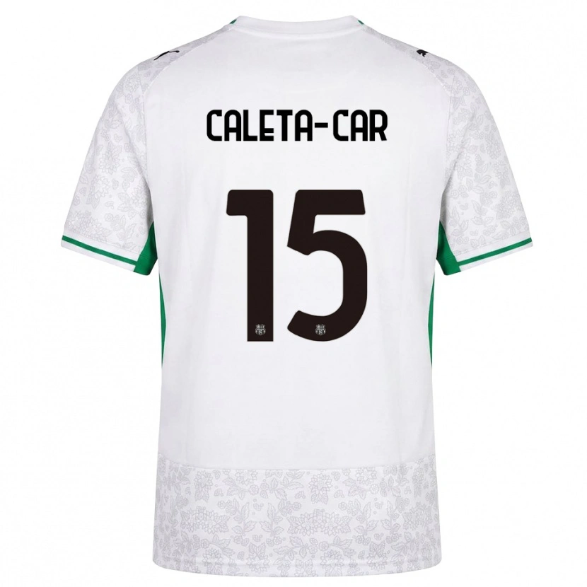 Danxen Mulher Camisola Duje Caleta-Car #15 Verde Preto Branco Alternativa 2026/27 Camisa Brasil