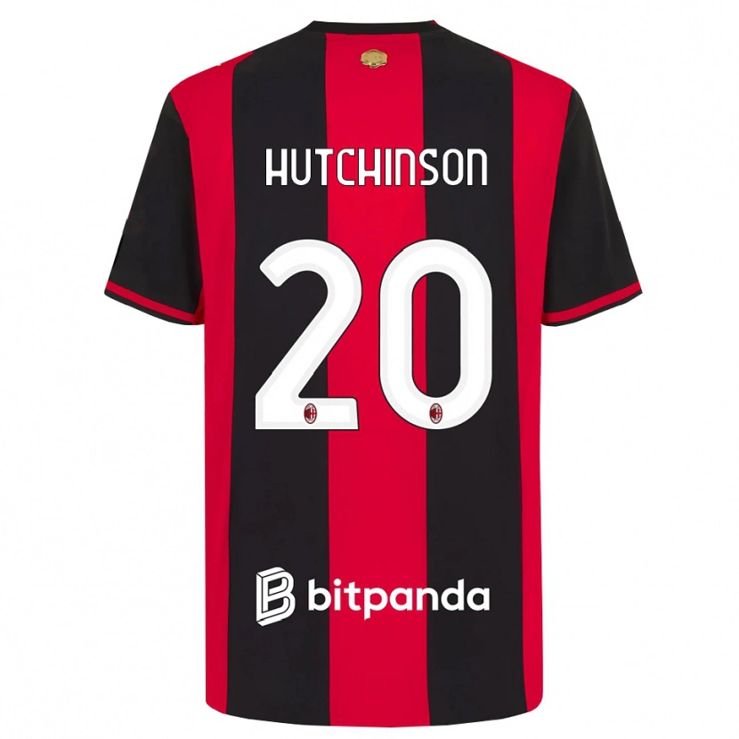 Danxen Mulher Camisola Omari Hutchinson #20 Vermelho Preto Branco Principal 2026/27 Camisa Brasil