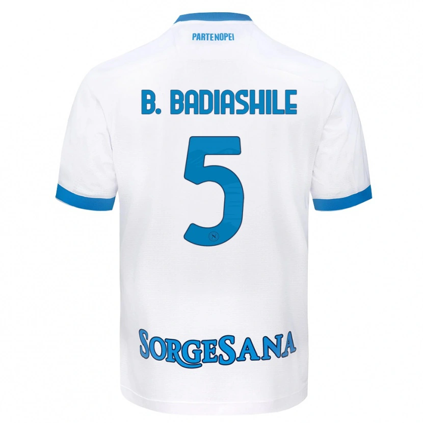 Danxen Mulher Camisola Benoît Badiashile #5 Azul Celeste Branco Alternativa 2026/27 Camisa Brasil