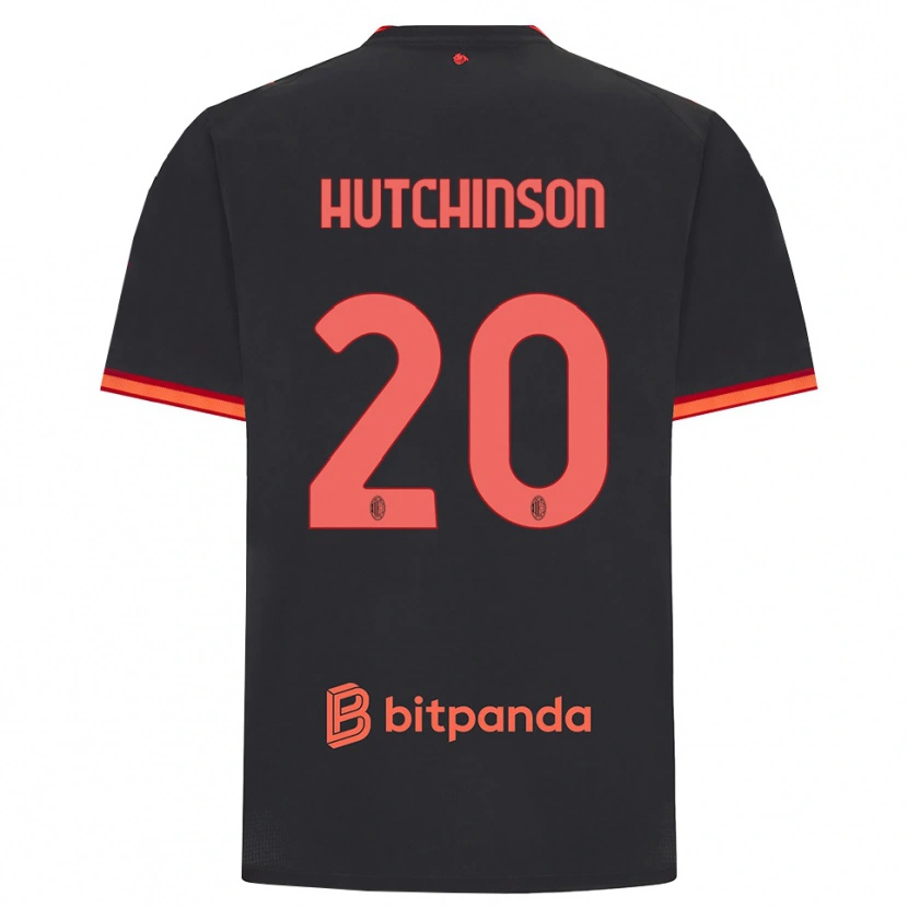 Danxen Mulher Camisola Omari Hutchinson #20 Preto Vermelho Terceiro 2026/27 Camisa Brasil