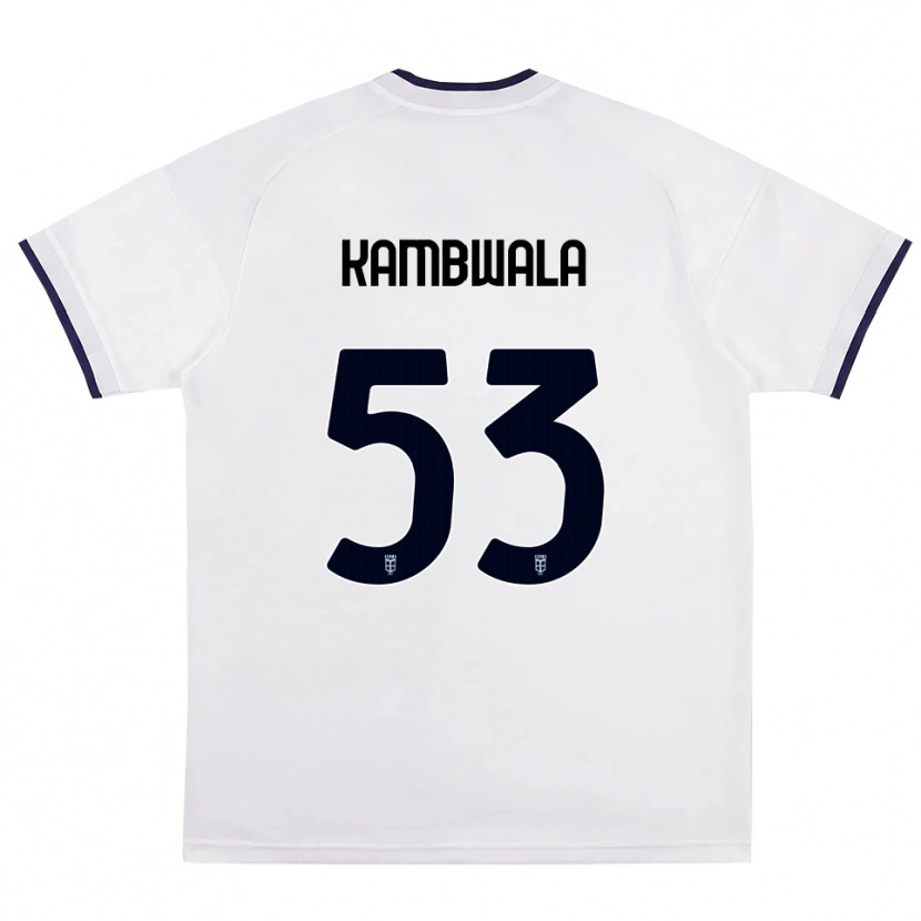 Danxen Mulher Camisola Willy Kambwala #53 Branco Vermelho Azul Real Alternativa 2026/27 Camisa Brasil