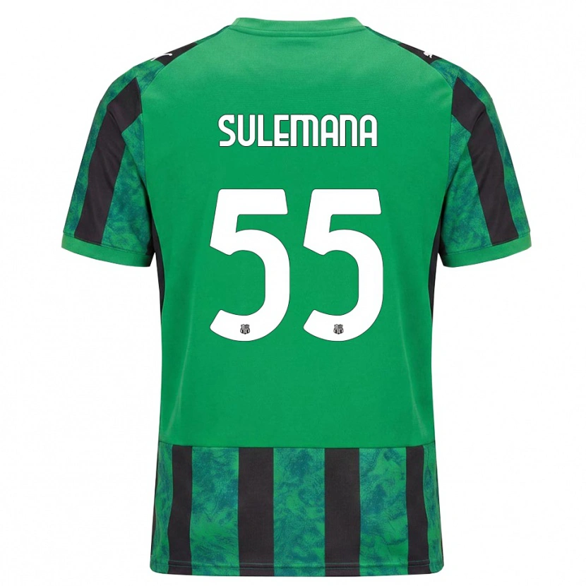Danxen Mulher Camisola Ibrahim Sulemana #55 Verde Preto Branco Principal 2026/27 Camisa Brasil