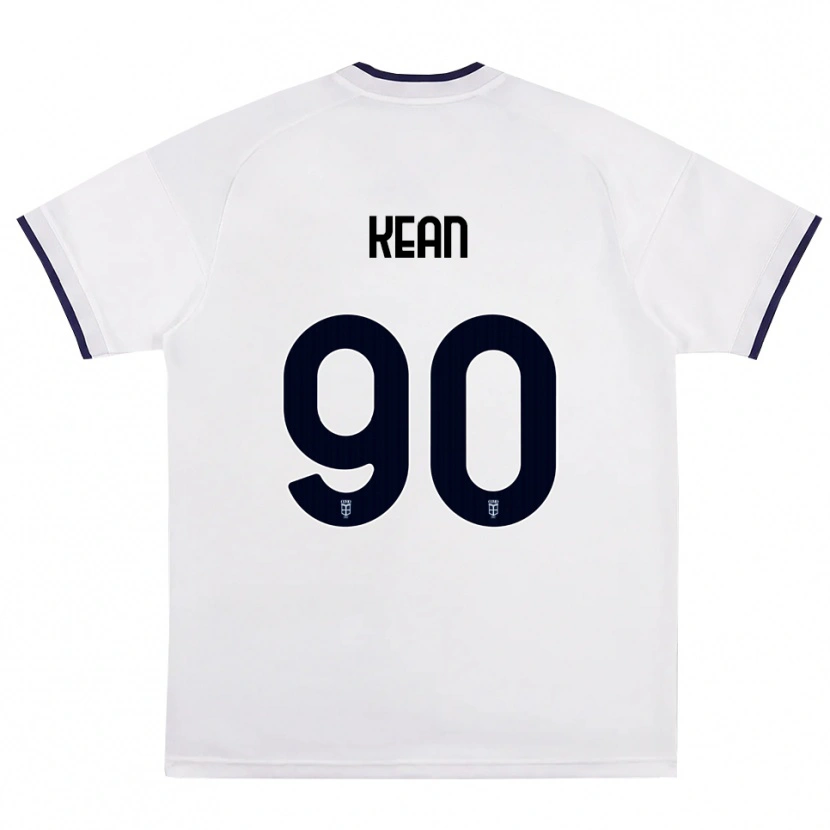 Danxen Mulher Camisola Moise Kean #90 Branco Vermelho Azul Real Alternativa 2026/27 Camisa Brasil