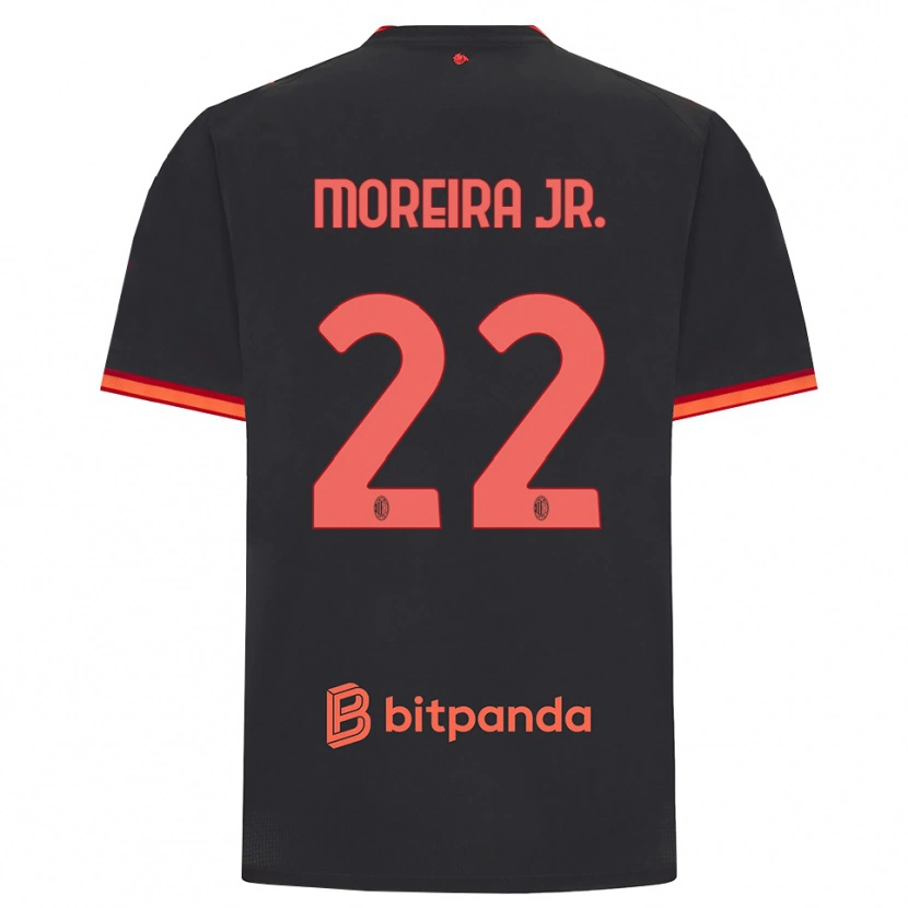 Danxen Mulher Camisola Diego Moreira #22 Preto Vermelho Terceiro 2026/27 Camisa Brasil